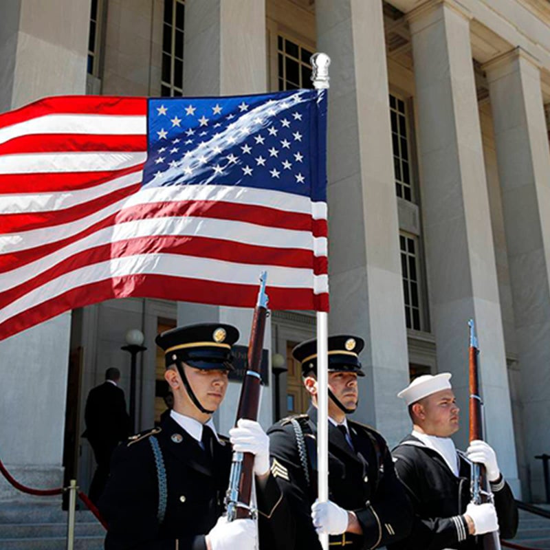 Hoople Tangle Free Spinning Flag Pole, 6FT Aluminum Rotating Flagpoles Two Piece Design Rustroof High Wind Resistant American Flag Poles for Outside House Garden Boat Truck Commercial - Image 5